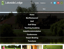 Tablet Screenshot of lakeside-lodge.co.uk